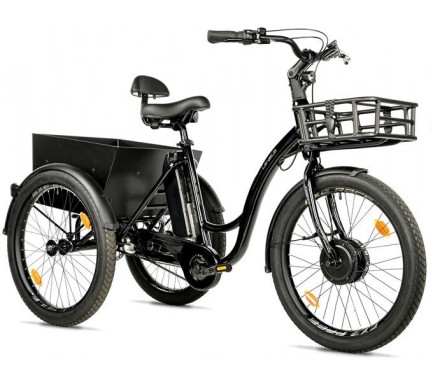 CARGO - TRICYCLE LOVELO, FRONT MOTOR, BLACK SHINY KOLA NA PRODEJ