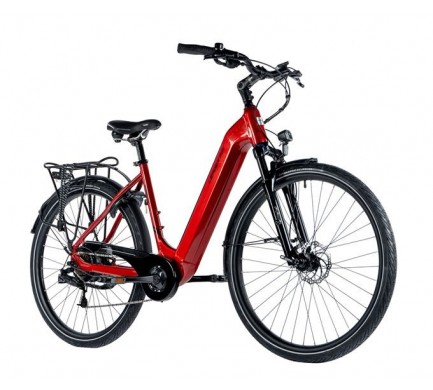 Mestský elektrobicykel Leader Fox NARA dámsky, 2023-1, 18", červená