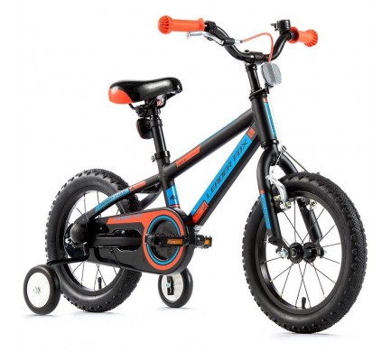 Detský bicykel Leader Fox SANTO 14"-3,2017 čierna matná/oranžová