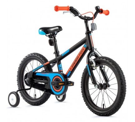 Detský bicykel Leader Fox SANTO 16"-3,2017 čierna matná/oranžová