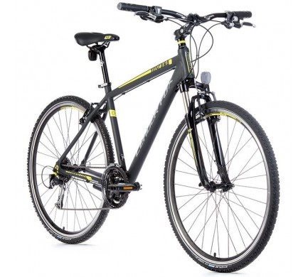 Krosový bicykel Leader Fox TOSCANA pánsky,2017-1 21" sivá matná/žltá