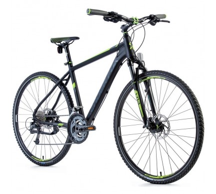Krosový bicykel Leader Fox POINT PRO,2018-1 23" čierna matná/zelená