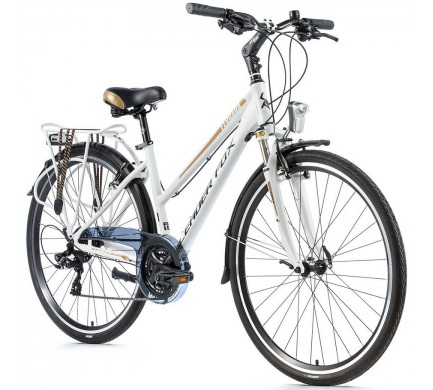 Mestský bicykel Leader Fox FERRARA dámsky 28", 2018-2 19" biela matná