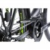 Elektrobicykel Leader Fox HASUDA pánsky,2018-1 17,5" čierna matná/zelená