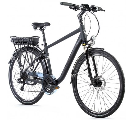 Trekingový elektrobicykel Leader Fox FORENZA pánsky,2018-1 20,5" sivá matná