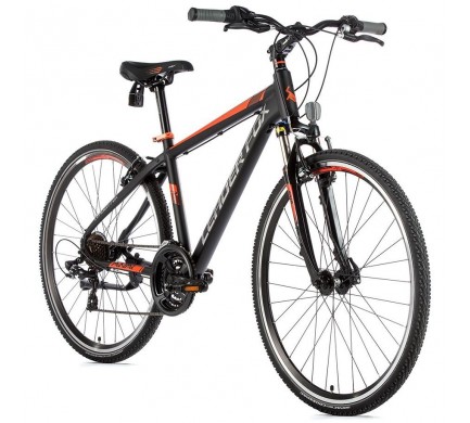 Krosový bicykel Leader Fox AWAY pánsky,2019-1 17,5" čierna matná/oranžová