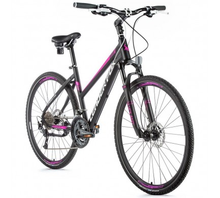 Krosový bicykel Leader Fox STATE dámsky, 2019-1 16,5" čierna matná/fialová