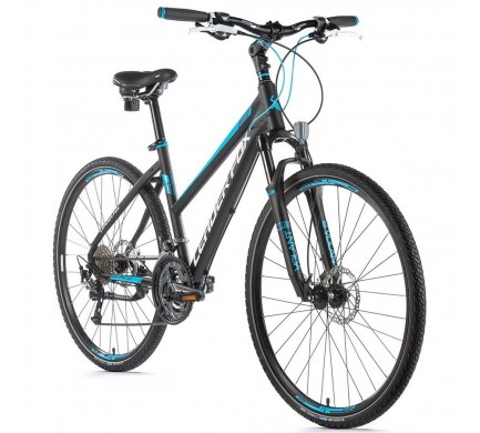 Krosový bicykel Leader Fox STATE dámsky, 2019-2 16,5" čierna matná/modrá