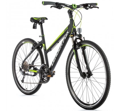 Krosový bicykel Leader Fox DAFT dámsky, 2019-1 16,5" sivá matná/zelená