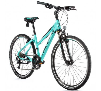 Krosový bicykel Leader Fox DAFT dámsky, 2019-3 16,5" zelená/čierna