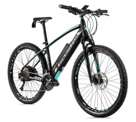 Horský elektrobicykel Leader Fox SWAN 27,5", 2019-1 19,5" čierna matná/zelená