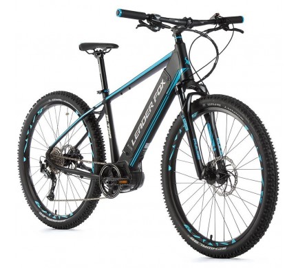 Horský elektrobicykel Leader Fox ALTAR 27,5", 2019-2 16" čierna matná/modrá