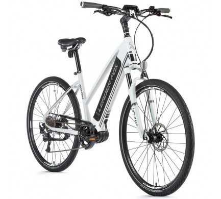 Krosový elektrobicykel Leader Fox EXETER dámsky, 2019-2 18" biela matná/čierna Krosový elektrobicykel Leader Fox EXETER dámsky, 2019-2 18" biela matná/čierna