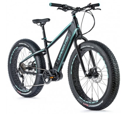 FAT E-BIKE Leader Fox BRAGA 26", 2019-2 18" čierna matná/svetlo zelená
