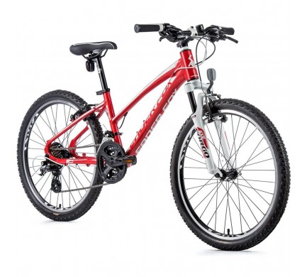 Detský bicykel Leader Fox SPIDER dievčenský 24"-1,2020 červená/biela