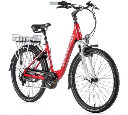 Elektrobicykel Leader Fox LATONA dámsky,2020-2 16,5" červená/biela