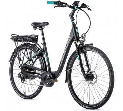Elektrobicykel Leader Fox INDUKTORA 28", 2020-1 16,5" čierna matná/svetlo zelená