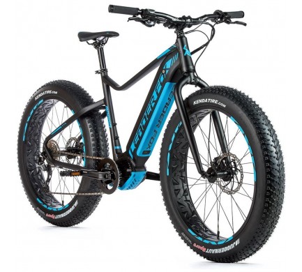 FAT E-BIKE Leader Fox BRAGA 26", 2020-2 20" čierna matná/modrá