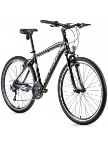 Krosový bicykel Leader Fox TOSCANA pánsky, 2021-2 22,5" čierna lesklá/biela