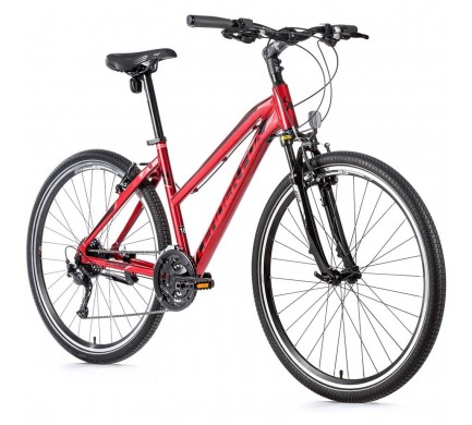 Krosový bicykel Leader Fox TOSCANA dámsky, 2021-1 20" tmavo červená