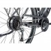 Trekingový elektrobicykel Leader Fox SANDY pánsky, 2021-1 20,5" čierna matná/modrá