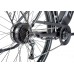 Trekingový elektrobicykel Leader Fox SANDY pánsky, 2021-2 20,5" čierna matná/zelená