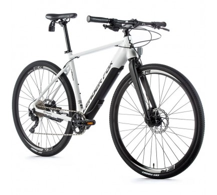 Crossový elektrobicykel Leader Fox WACO pánsky, 2021-3 19" biela matná/čierna