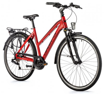 Trekový bicykel Leader Fox FERRARA dámsky, 2023-2, 16,5", červená