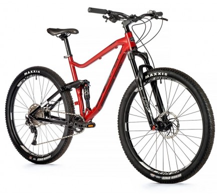 Celoodpružený horský bicykel Leader Fox TRION 29", 2023-1, 19,5", červená