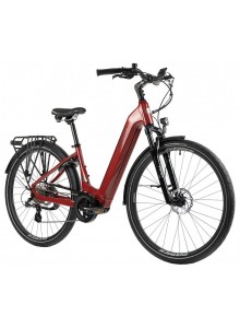 Mestský elektrobicykel Leader Fox SAGA dámsky 28", 2023-1, 18", červená