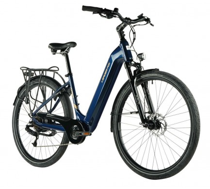 Mestský elektrobicykel Leader Fox NARA dámsky, 2023-2, 18", modrá