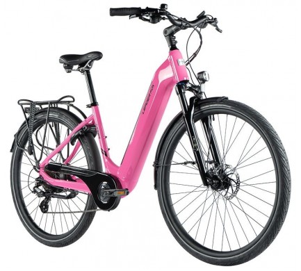Mestský elektrobicykel Leader Fox NARA dámsky, 2023-3, 16,5", ružová