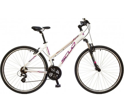 Crossový bicykel 28" SCUD Tilia Lady 18" Altus 3x7 V-Brake white-violet