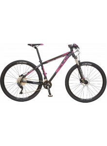 MTB bicykel 29" SCUD Colis 19" Deore 2x10 disc, black/pink