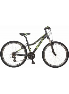 Detský MTB bicykel 26" SCUD Alba 13" SH Altus 3x7 V-Brake black-green