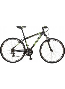 Crossový bicykel 28" SCUD Tilia 17" Altus 3x7 V-Brake black-green