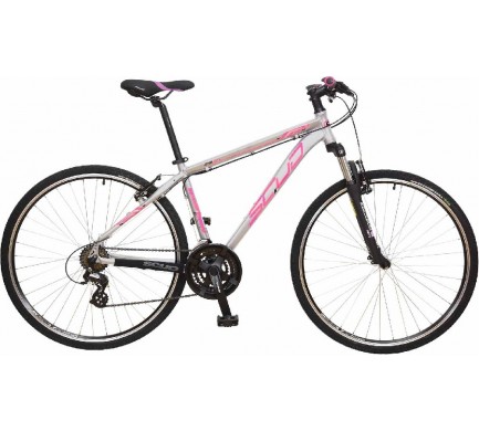 Crossový bicykel 28" SCUD Tilia 17" Altus 3x7 V-Brakes grey-pink