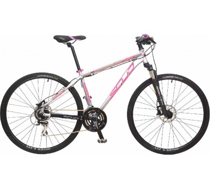 Crossový bicykel 28" SCUD Fraga Lady 18" Acera 3x8 Disc white-violet