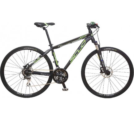 Crossový bicykel 28" SCUD Fraga 21" Acera 3x8 Disc black-green