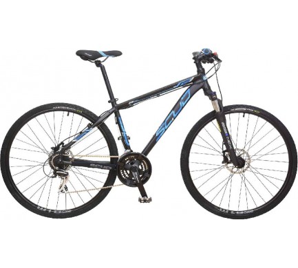 Crossový bicykel 28" SCUD Fraga 21" Acera 3x8 Disc black-blue