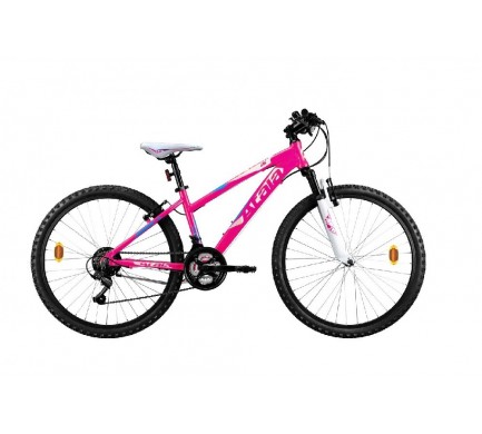 Detský MTB bicykel 26" ATALA Race Comp Girl 18V 14" ružovo/bielo/modré