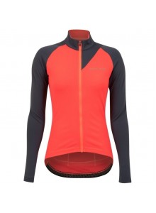 Dres Pearl Izumi W`S Attack Thermal Jersey fluo red/grey L