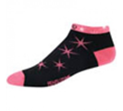 Ponožky P.I.Elite LE Low W čierne ružové hviezdy