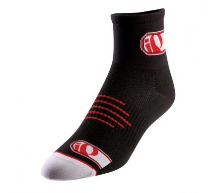 Ponožky P.I.Elite black logo IP red