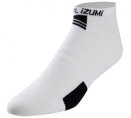 Ponožky Pearl Izumi W`S Elite Low white/black - S 2,5 - 4 UK