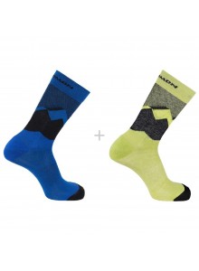 Ponožky Salomon Outline crew 2pack blue XL 22/23