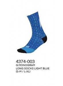 Ponožky GAERNE Monogram Long light blue L-XL