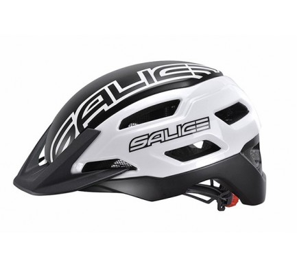 Prilba SALICE Stelvio white/black matt 52-60 cm