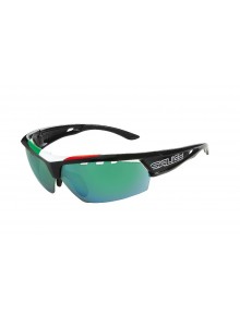 Okuliare SALICE 005ITA black/RW green/transparent