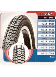 Plášť 16 x 1,75 C-712 (47-305) černý CST 